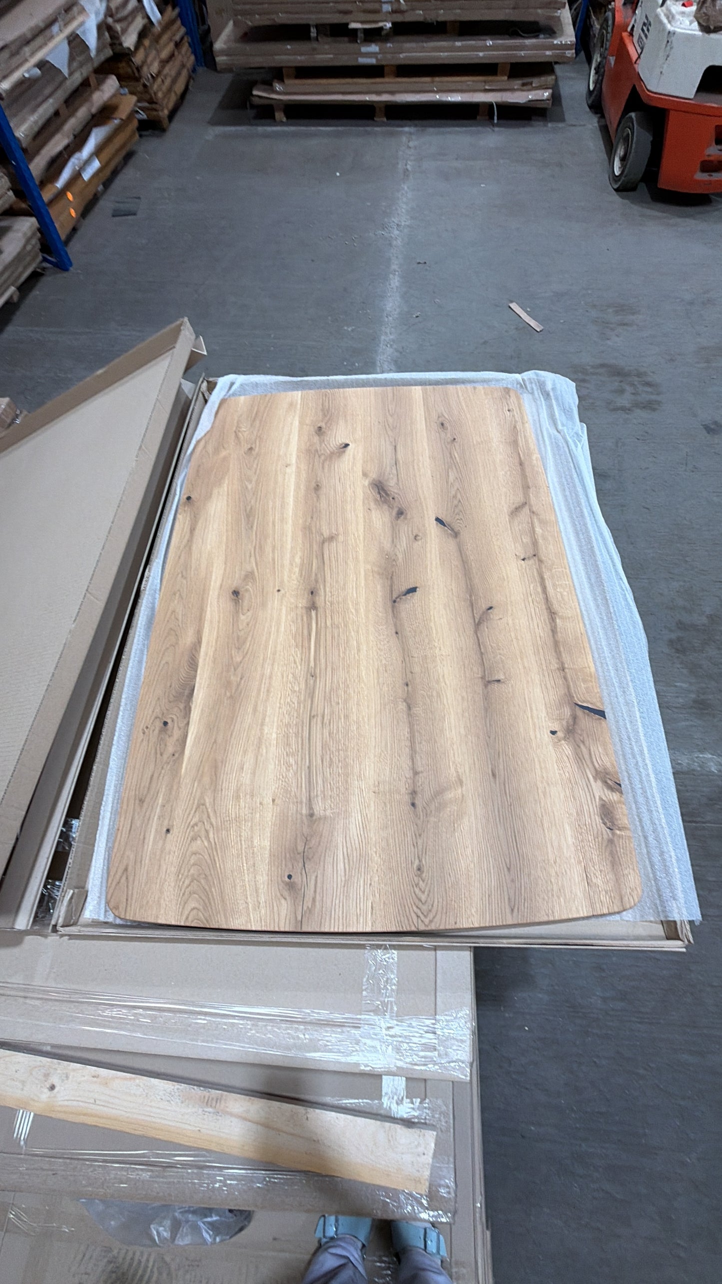 Massive Eiche Tischplatte 120 × 80 × 4 cm – geölt mit breiter Schweizer Kante & abgerundeten Ecken