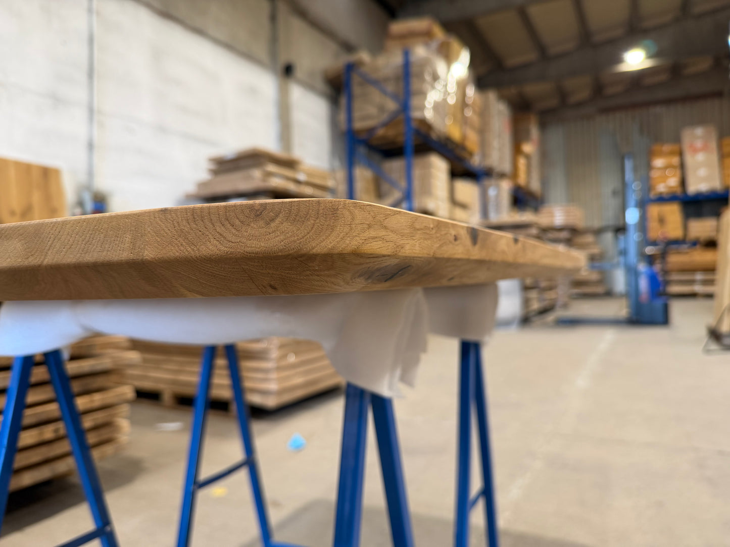 Massive Eiche Tischplatte 120 × 80 × 4 cm – geölt mit breiter Schweizer Kante & abgerundeten Ecken