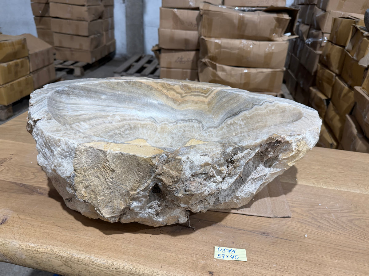 55-65cm Waschbecken aus Onyx – Ein echtes Unikat