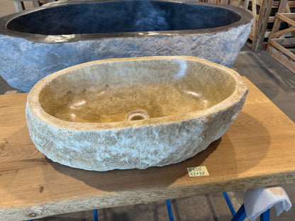 55-65cm Waschbecken aus Onyx – Ein echtes Unikat