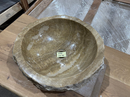 35 - 40cm Waschbecken aus Onyx – Ein echtes Unikat