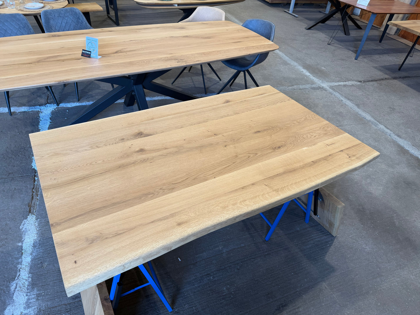 Eichentisch Ausziehbar 160 bis 240cm | Massivholz Esstisch mit Ansteckplatten