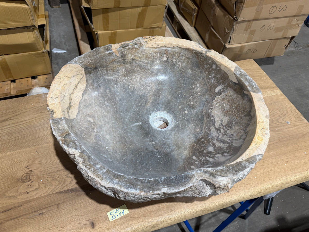 50-55cm Waschbecken aus Onyx – Ein echtes Unikat