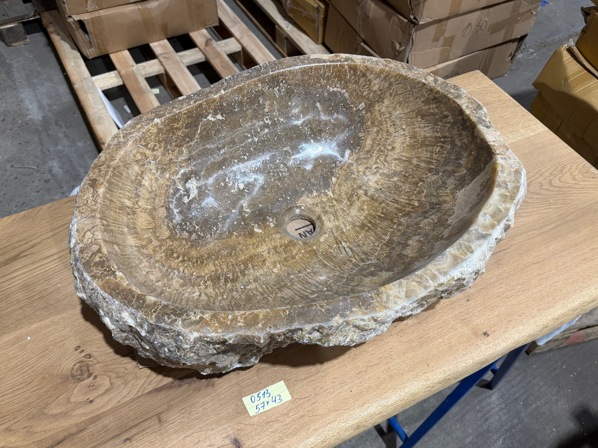55-65cm Waschbecken aus Onyx – Ein echtes Unikat