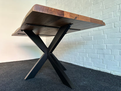 Massivholz Esstisch Tischplatte Akazie VOLLHOLZ 5cm Dicke mit Baumkante 160cm x 90cm