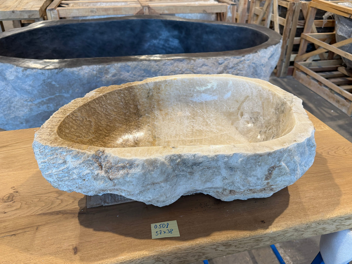 55-65cm Waschbecken aus Onyx – Ein echtes Unikat