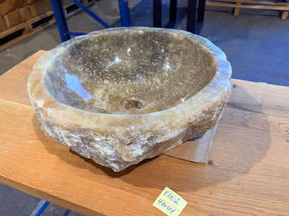 35 - 40cm Waschbecken aus Onyx – Ein echtes Unikat