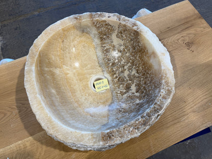 35 - 40cm Waschbecken aus Onyx – Ein echtes Unikat