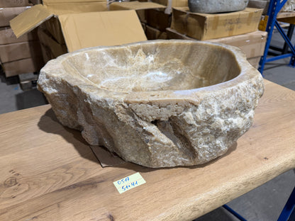 50-55cm Waschbecken aus Onyx – Ein echtes Unikat