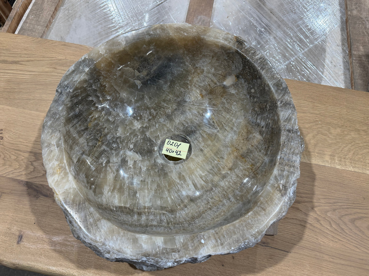 40 - 50cm Waschbecken aus Onyx – Ein echtes Unikat