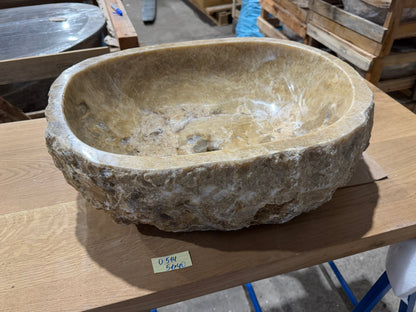 50-55cm Waschbecken aus Onyx – Ein echtes Unikat