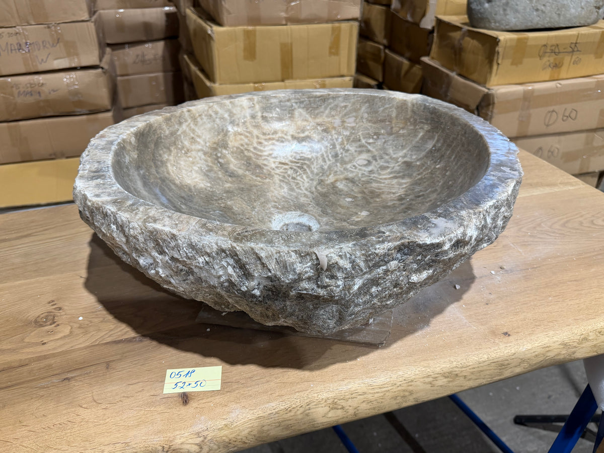 50-55cm Waschbecken aus Onyx – Ein echtes Unikat
