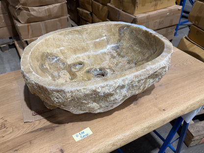 50-55cm Waschbecken aus Onyx – Ein echtes Unikat