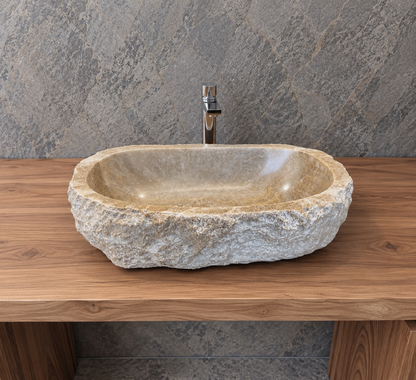 50-55cm Waschbecken aus Onyx – Ein echtes Unikat