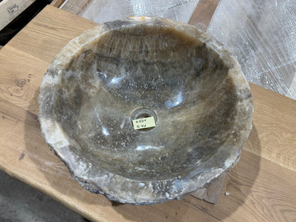 35 - 40cm Waschbecken aus Onyx – Ein echtes Unikat