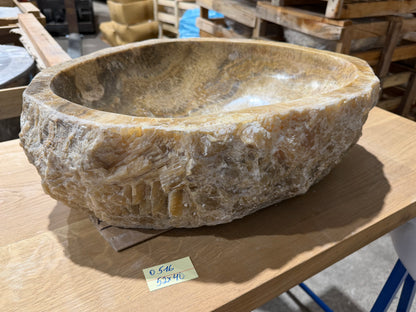 50-55cm Waschbecken aus Onyx – Ein echtes Unikat