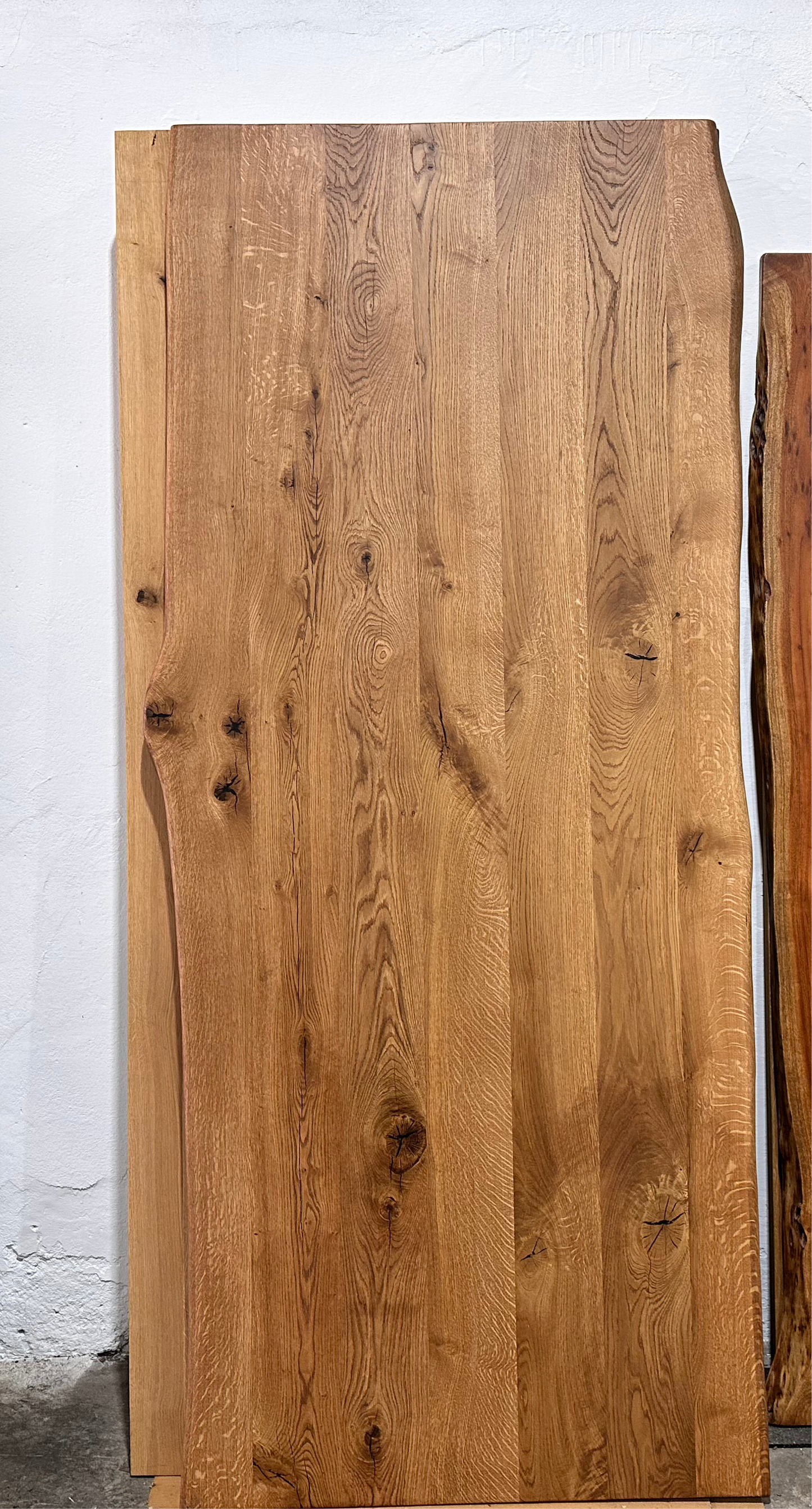 Tischplatte aus Eiche 4cm dicke | Savanna Lack | Vollmassiv 240x100