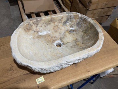 55-65cm Waschbecken aus Onyx – Ein echtes Unikat