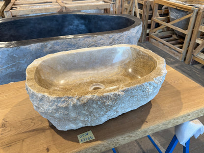 50-55cm Waschbecken aus Onyx – Ein echtes Unikat