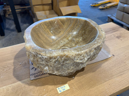 35 - 40cm Waschbecken aus Onyx – Ein echtes Unikat