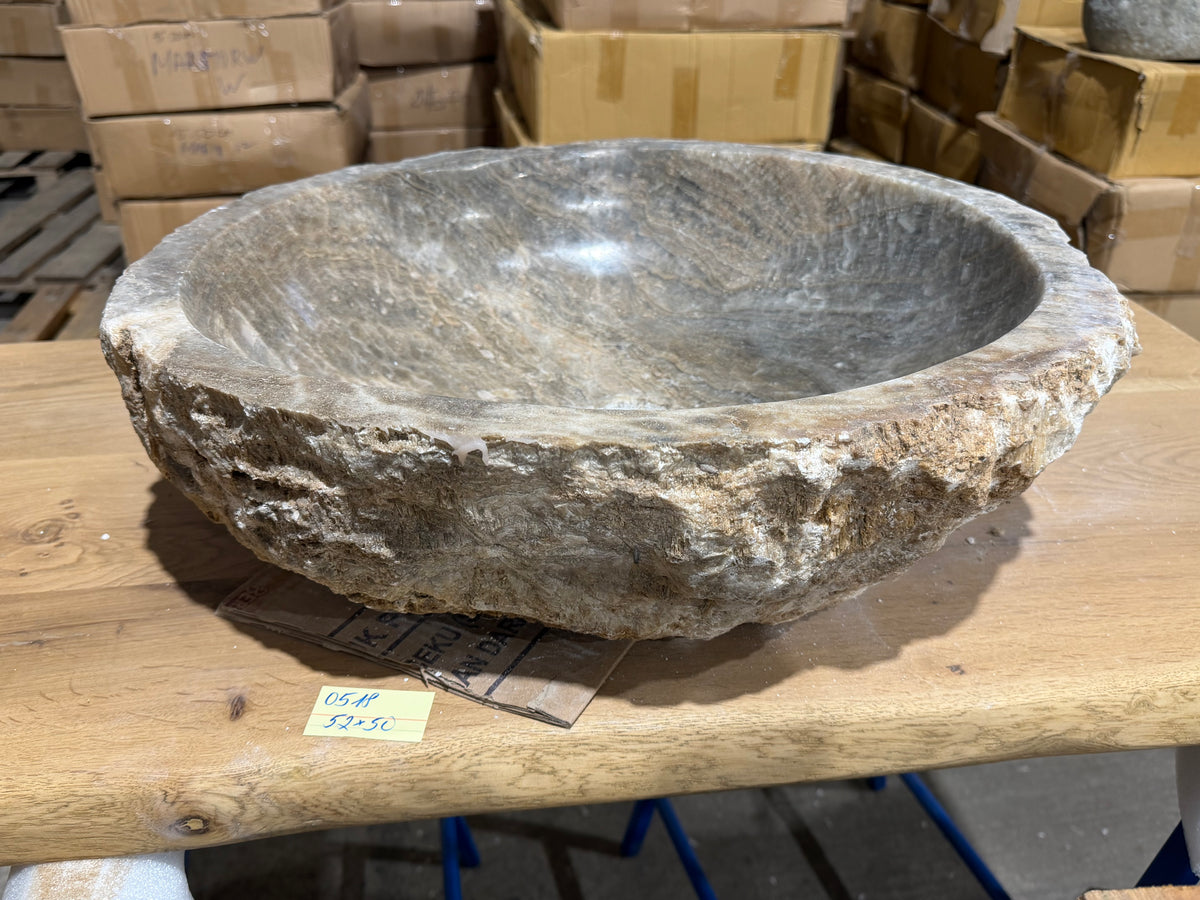 50-55cm Waschbecken aus Onyx – Ein echtes Unikat