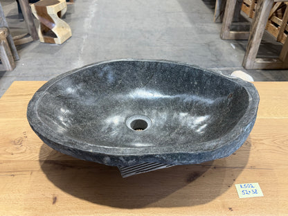 Naturstein Design Waschbecken aus Flussstein in 40-70cm  – Einzigartiges Unikat