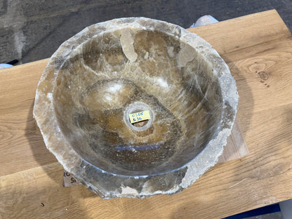 35 - 40cm Waschbecken aus Onyx – Ein echtes Unikat