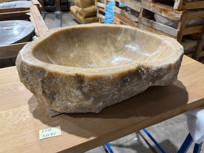 50-55cm Waschbecken aus Onyx – Ein echtes Unikat