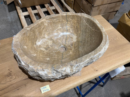 50-55cm Waschbecken aus Onyx – Ein echtes Unikat