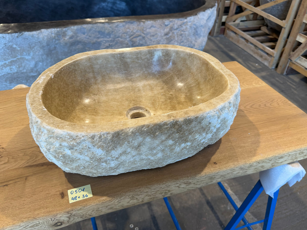 40 - 50cm Waschbecken aus Onyx – Ein echtes Unikat