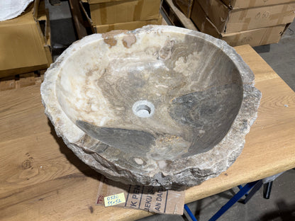 50-55cm Waschbecken aus Onyx – Ein echtes Unikat