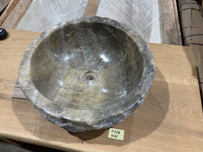 35 - 40cm Waschbecken aus Onyx – Ein echtes Unikat