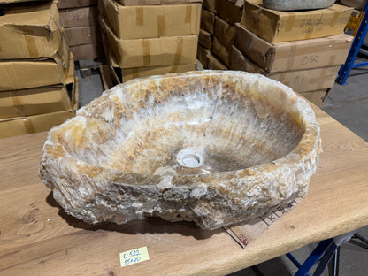 50-55cm Waschbecken aus Onyx – Ein echtes Unikat