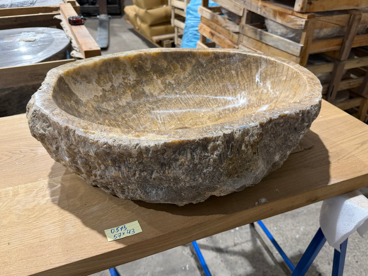 55-65cm Waschbecken aus Onyx – Ein echtes Unikat