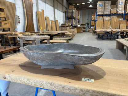 Naturstein Design Waschbecken aus Flussstein in 40-70cm  – Einzigartiges Unikat