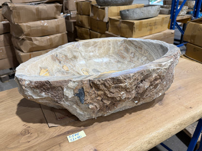 55-65cm Waschbecken aus Onyx – Ein echtes Unikat
