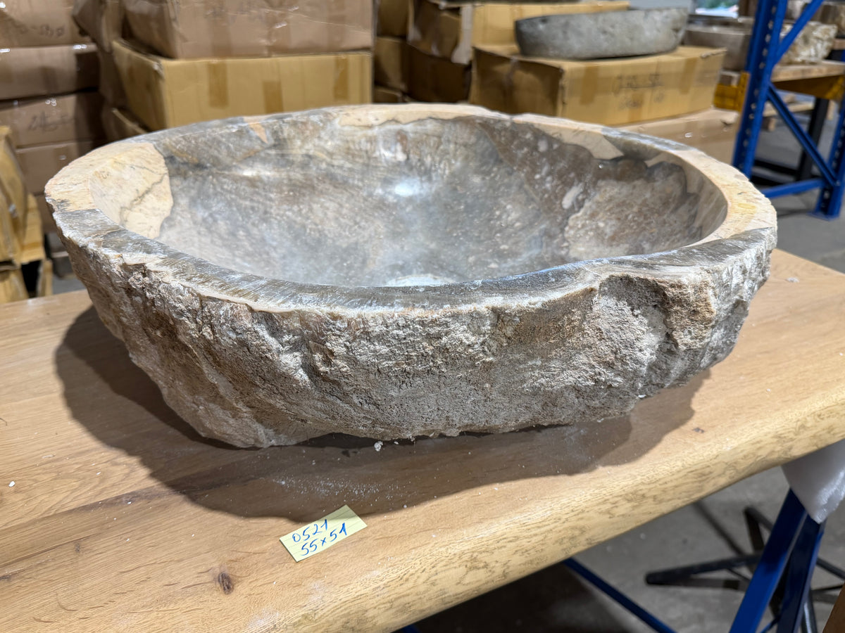 50-55cm Waschbecken aus Onyx – Ein echtes Unikat