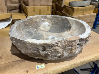 50-55cm Waschbecken aus Onyx – Ein echtes Unikat