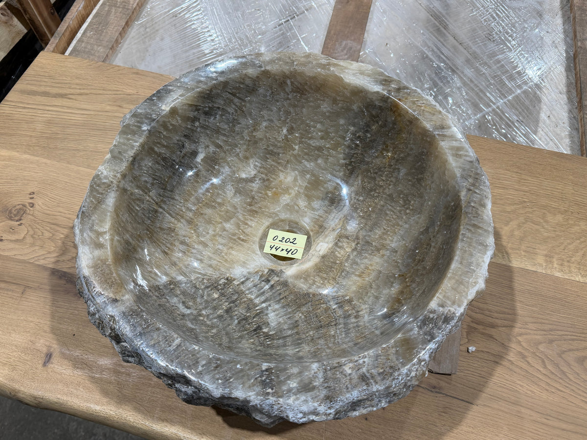 40 - 50cm Waschbecken aus Onyx – Ein echtes Unikat