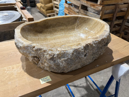 50-55cm Waschbecken aus Onyx – Ein echtes Unikat