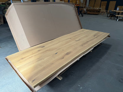 Massiver Esstisch | Bürotisch | Konferenztisch aus Eiche 320 × 115 cm – 4 cm Vollmassiv