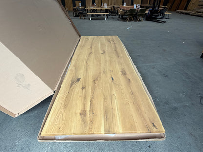 Massiver Esstisch | Bürotisch | Konferenztisch aus Eiche 320 × 115 cm – 4 cm Vollmassiv