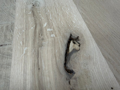 Runde Eiche Tischplatte mit Schweizer Kante – Ø 130 cm
