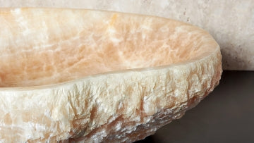 Luxuriöses Naturstein Waschbecken aus Onyx – Ein echtes Unikat