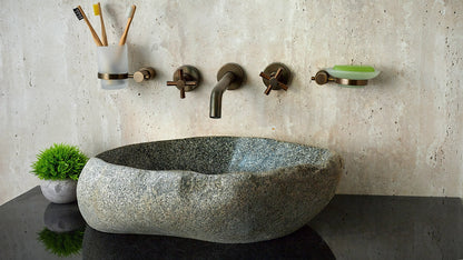 Naturstein Design Waschbecken aus Flussstein – Einzigartiges Unikat