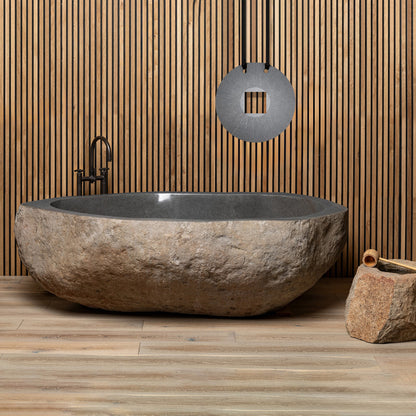 RiverStone Luxury – Exklusive Badewanne aus massivem Naturstein