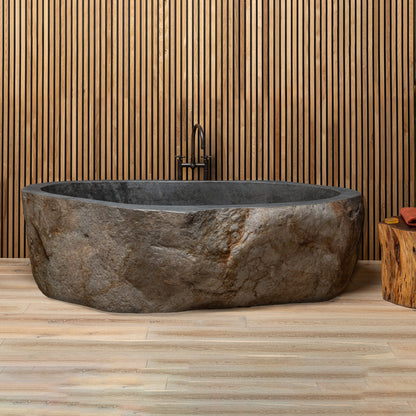 RiverStone Luxury – Exklusive Badewanne aus massivem Naturstein