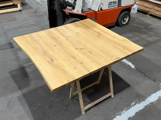 Tischplatte aus Vollmasive Eiche 4cm dicke | Baumkante Geölt