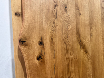 Tischplatte aus Eiche 4cm dicke | Savanna Lack | Vollmassiv 240x100