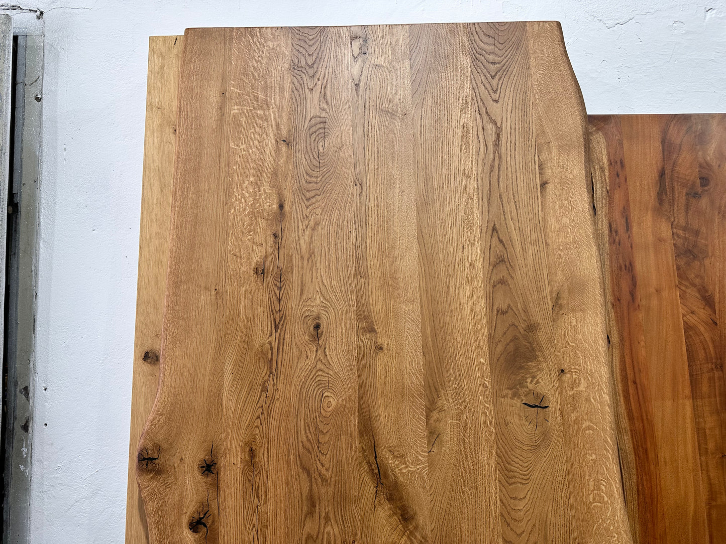 Tischplatte aus Eiche 4cm dicke | Savanna Lack | Vollmassiv 240x100